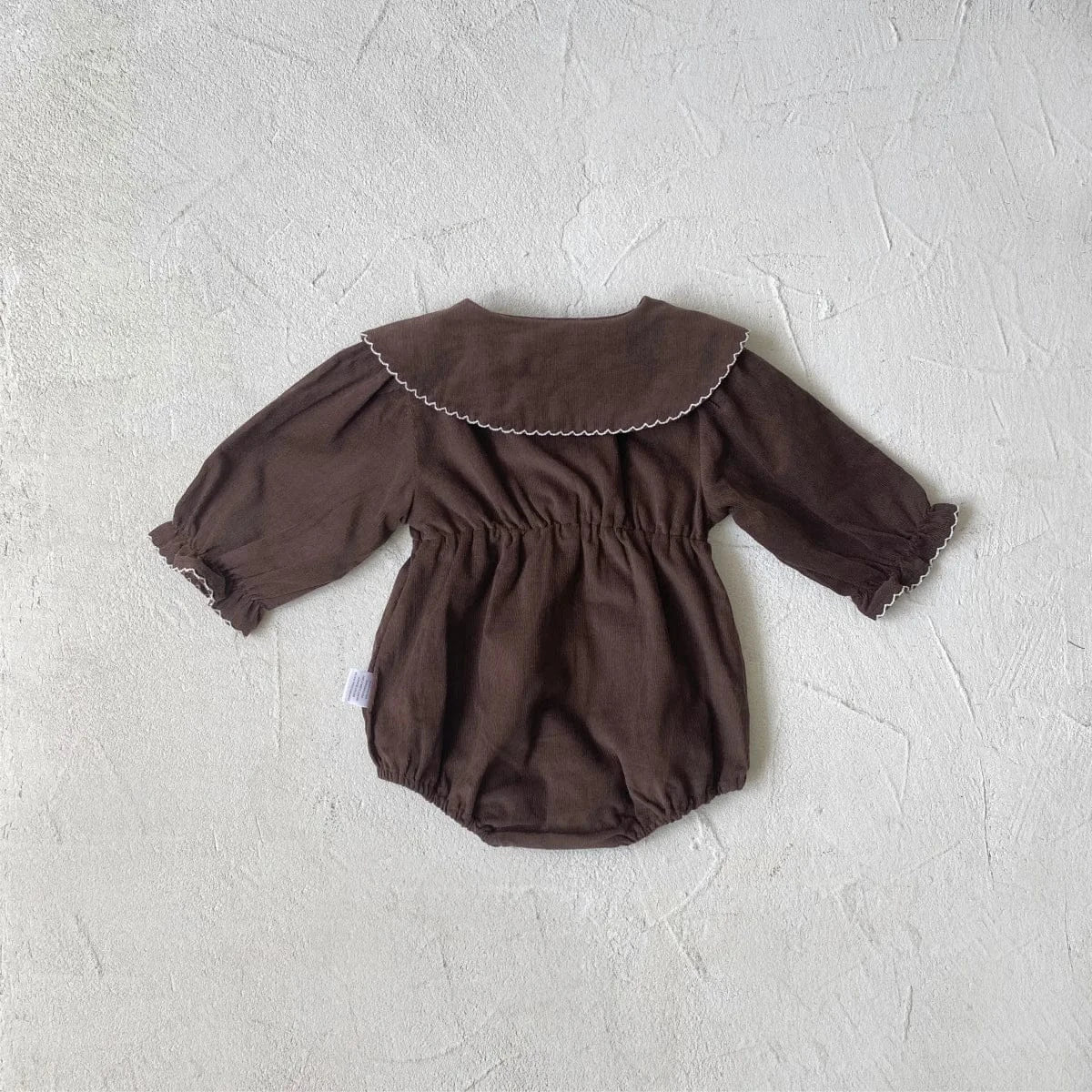 長袖ロンパース ベビーロンパース フラワー刺繍長袖ボディスーツ【mh0008533】