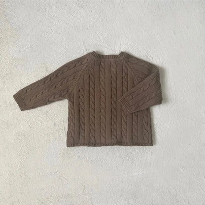 カーディガン・パーカー ベビーカーディガン アランニットケーブル編みカーディガンジャケット【mh0008739】