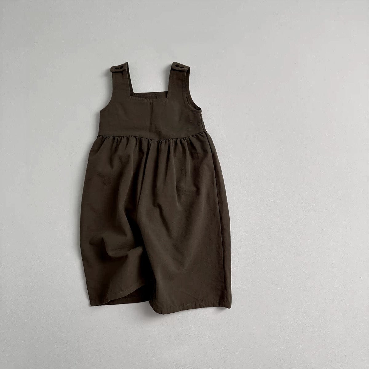 ノースリーブジャンプスーツ ベビーオーバーオール シンプルベーシックワイドルーズノースリーブジャンプスーツ【mh0009023】