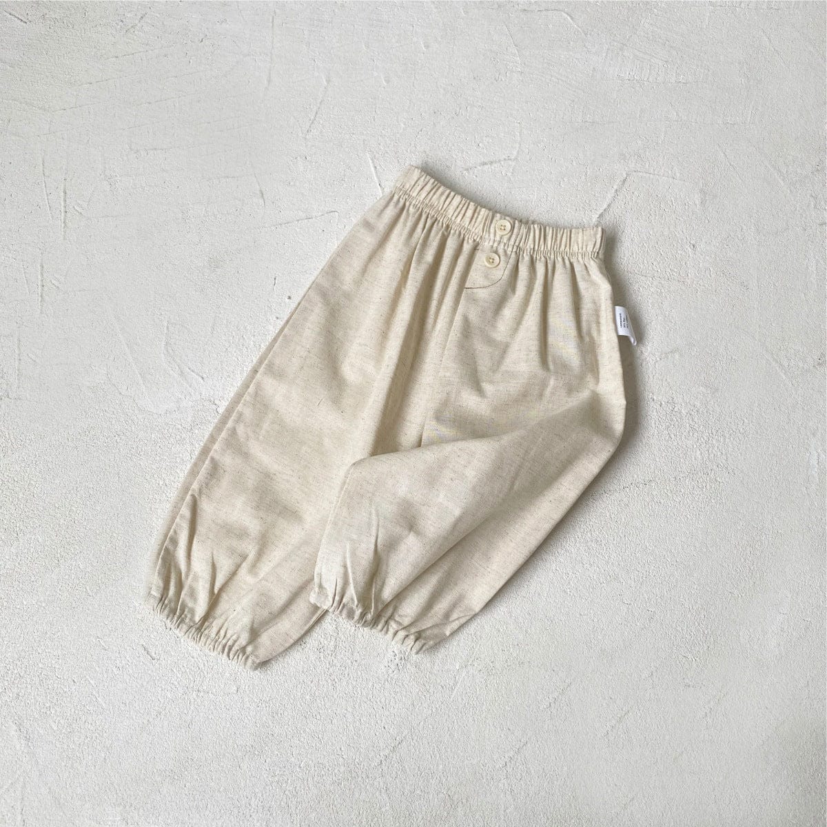 ロングパンツ・スウェットパンツ ベビーパンツ コットンリネンシンプルルーズクロップドパンツ【mh0009030】