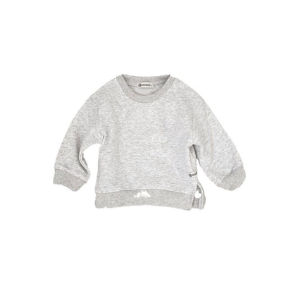 トレーナー・フーディ ベビートップス サイドスリットシンプル長袖スウェットシャツ【mh0009033】