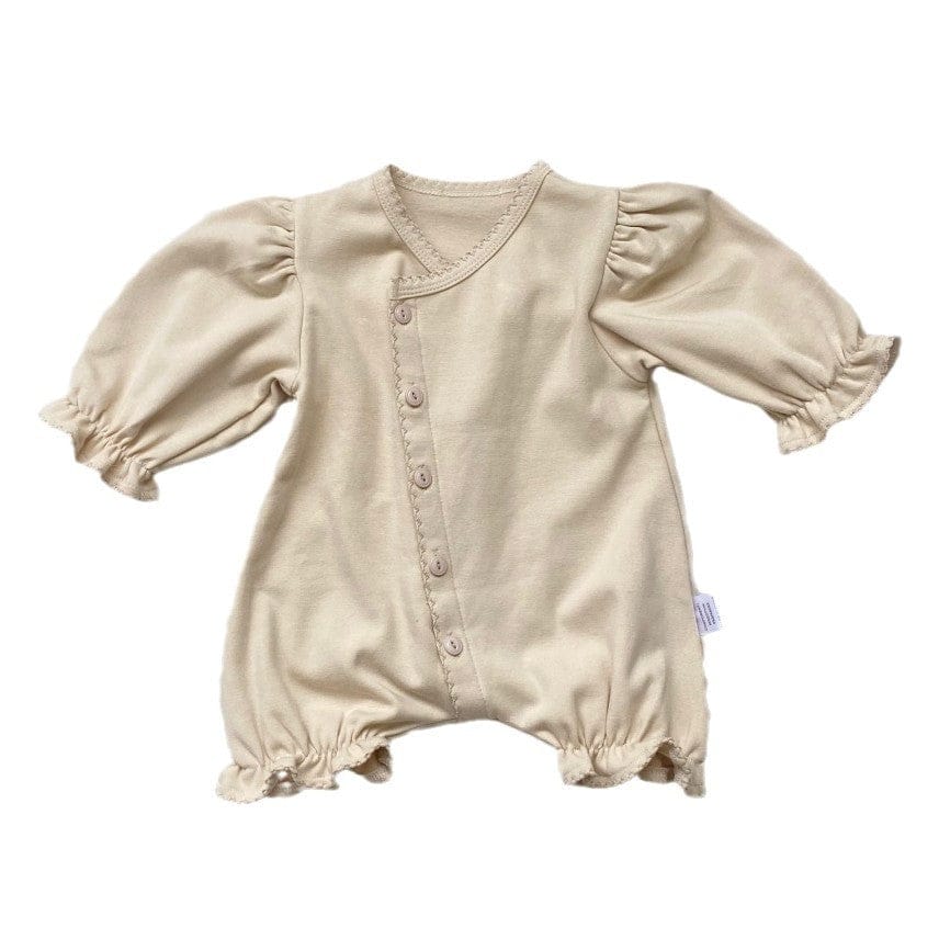 長袖ロンパース 長袖パフスリーブロンパース【mh0009661】