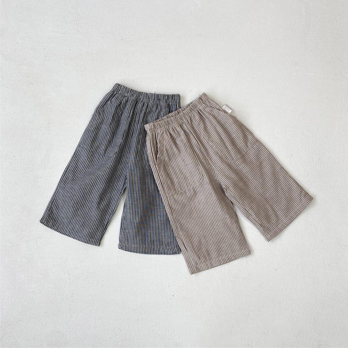 ロングパンツ・スウェットパンツ ストライプワイドルーズイージーパンツ【mh0009668】