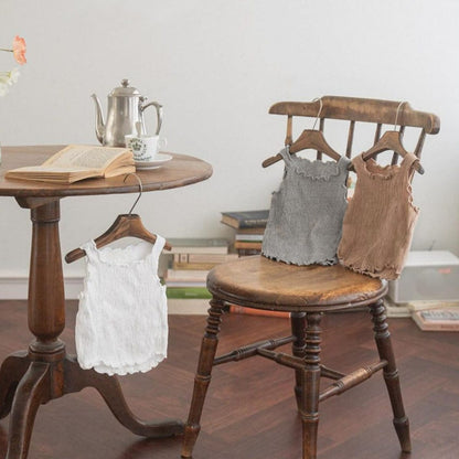 タンクトップ・キャミソール・ノースリーブトップス プリーツ加工ノースリーブタンクトップ【mh0009850】