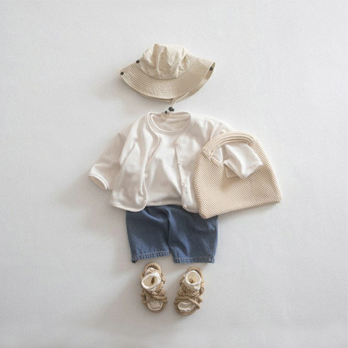 ロングパンツ・スウェットパンツ デニム/ストライプ/チェック/ドットサマーイージーパンツ【mh0009980】