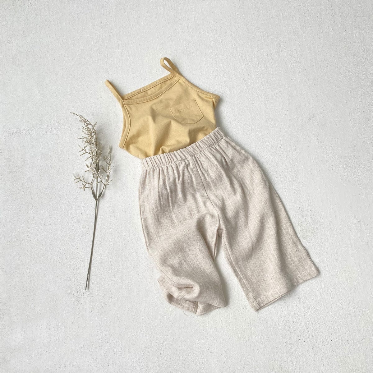 ロングパンツ・スウェットパンツ デニム/ストライプ/チェック/ドットサマーイージーパンツ【mh0009980】