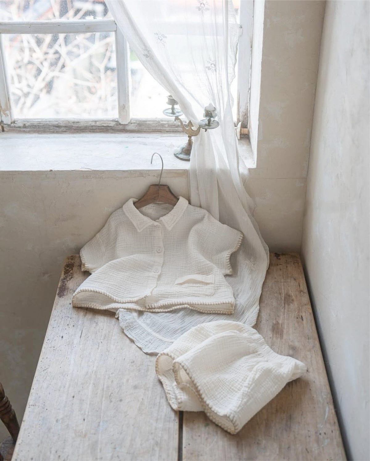 半袖セットアップ シンプルコットン半袖シャツ+ショートパンツ【mh0009984】