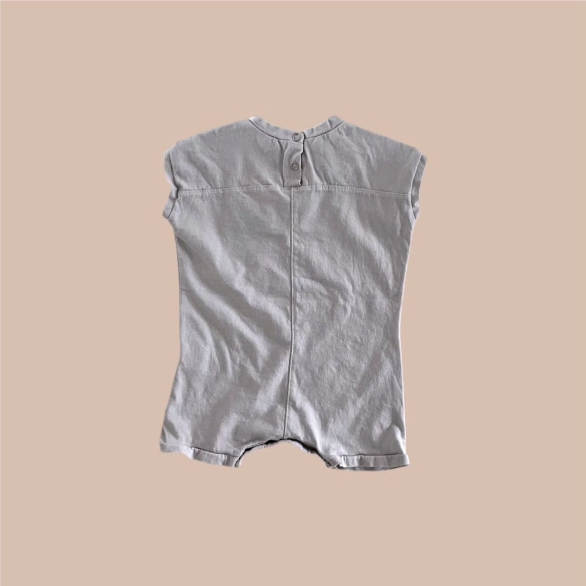 半袖ロンパース シンプルベーシックノースリーブロンパース【mh0009986】