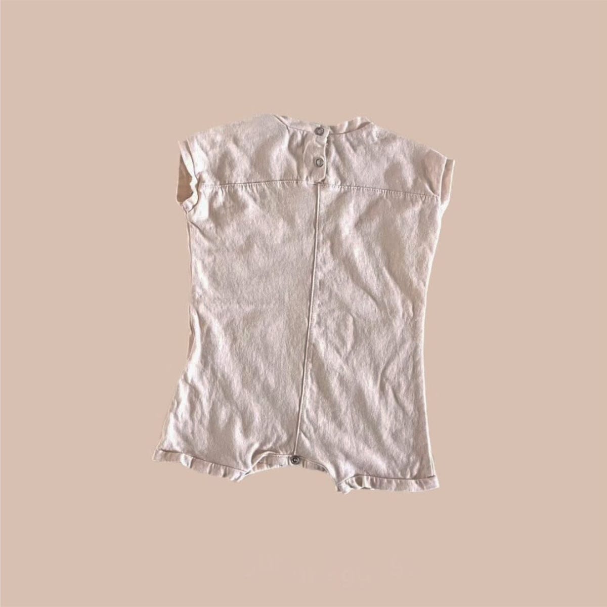 半袖ロンパース シンプルベーシックノースリーブロンパース【mh0009986】