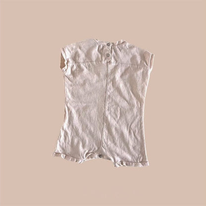 半袖ロンパース シンプルベーシックノースリーブロンパース【mh0009986】