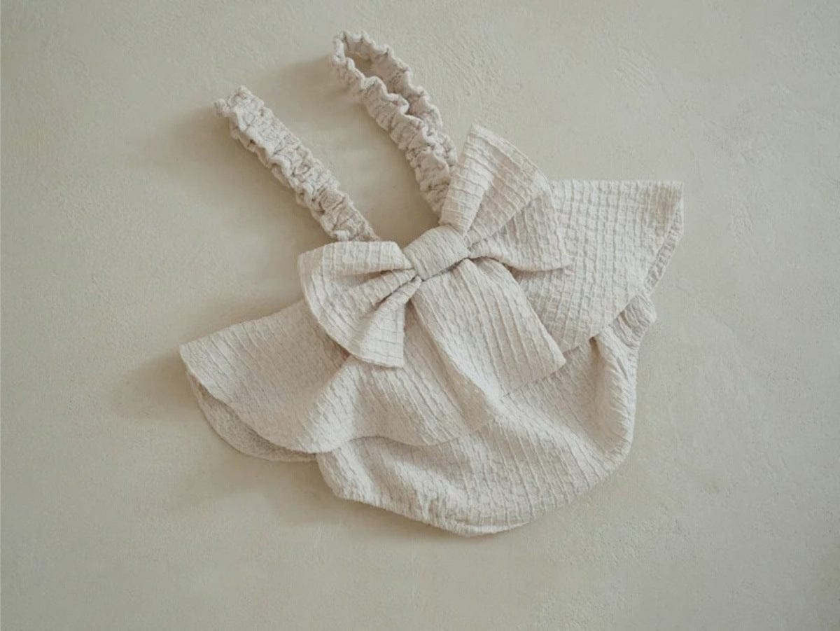 ブルマパンツ フリルショルダースカートサスペンダーブルマパンツ+ボンネット帽子セット【mh0009990】