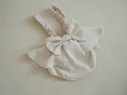 ブルマパンツ フリルショルダースカートサスペンダーブルマパンツ+ボンネット帽子セット【mh0009990】