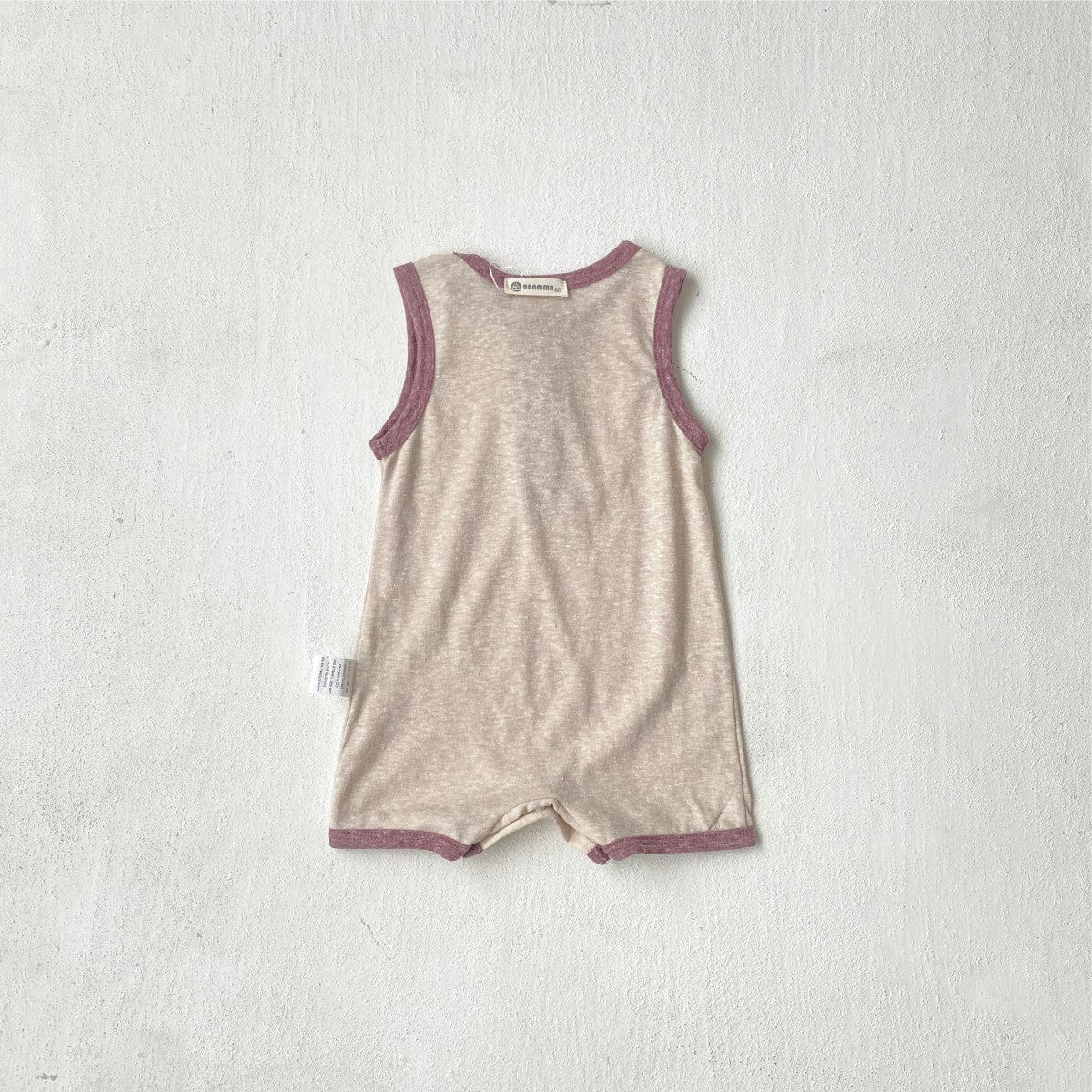 ノースリーブロンパース ヘンリーネックノースリーブジャンプスーツ【mh0009994】
