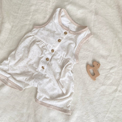 ノースリーブジャンプスーツ ノースリーブバイピングジャンプスーツ【mh0009995】