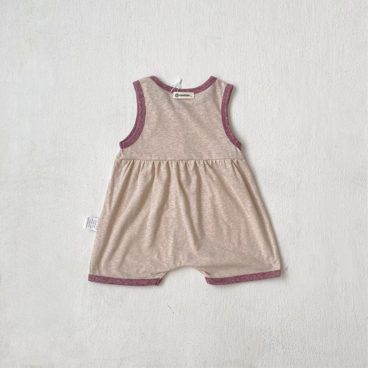 ノースリーブジャンプスーツ ノースリーブバイピングジャンプスーツ【mh0009995】