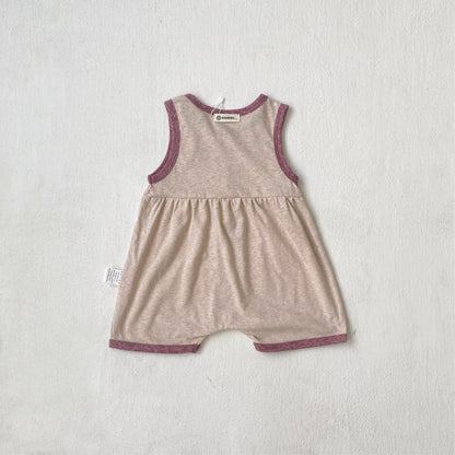 ノースリーブジャンプスーツ ノースリーブバイピングジャンプスーツ【mh0009995】