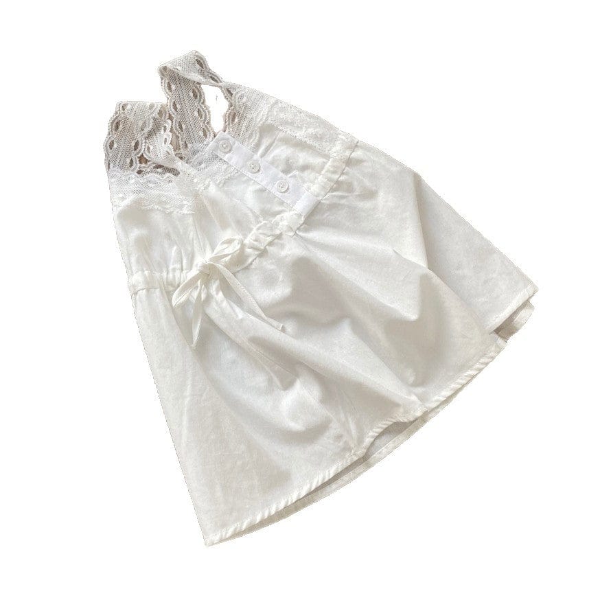 ノースリーブワンピース レースショルダードロストノースリーブワンピース【mh0009998】