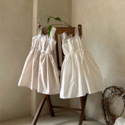 ノースリーブワンピース レースショルダードロストノースリーブワンピース【mh0009998】