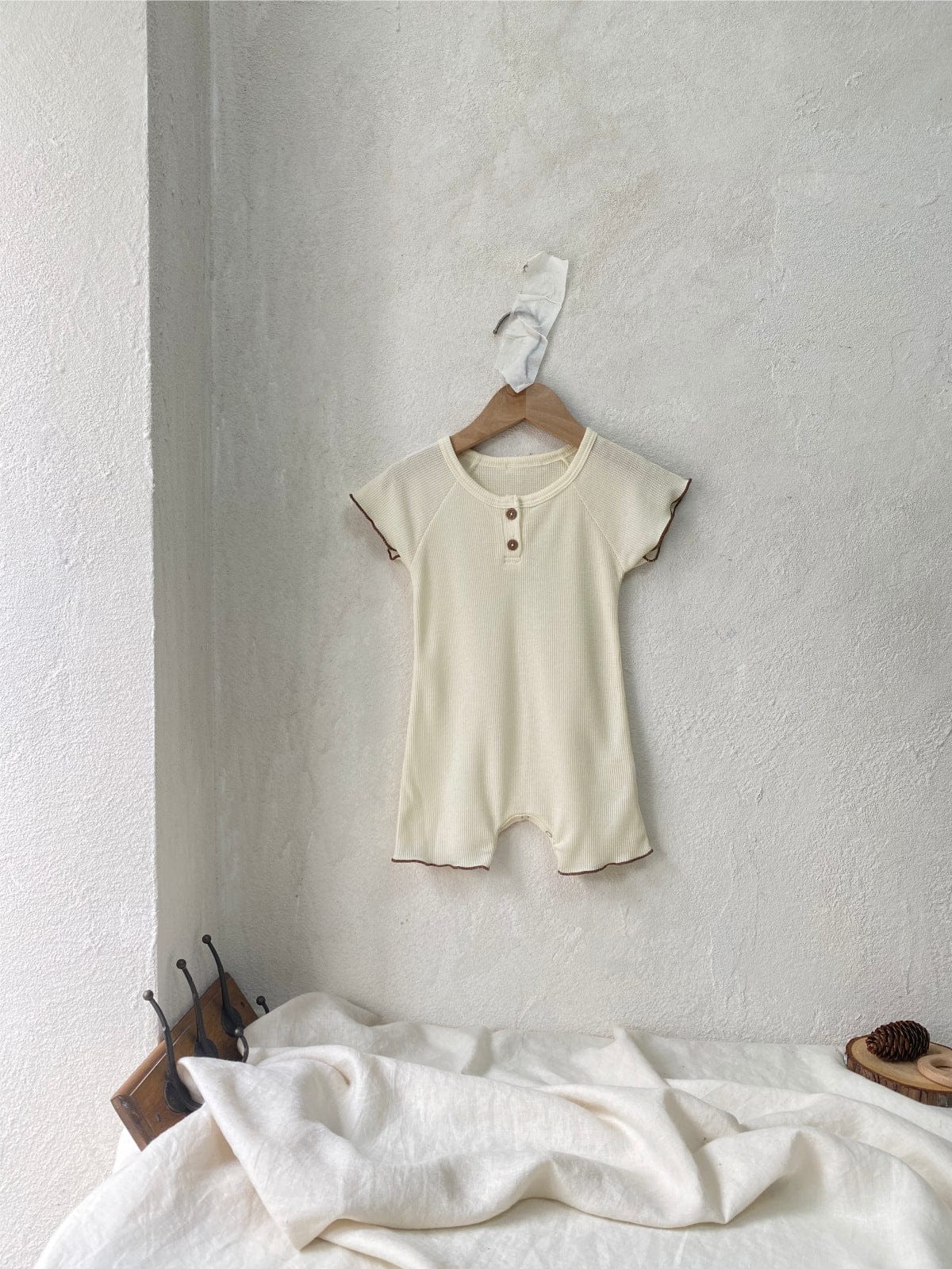 半袖ロンパース メロウフリル半袖ロンパース【mh0010001】