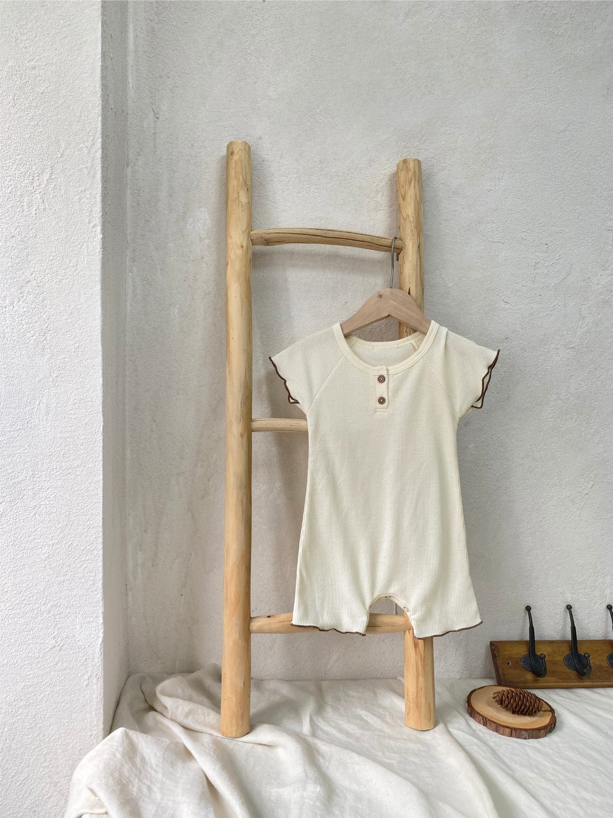 半袖ロンパース メロウフリル半袖ロンパース【mh0010001】