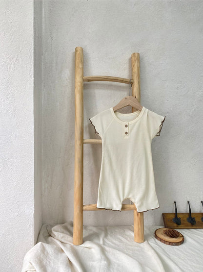 半袖ロンパース メロウフリル半袖ロンパース【mh0010001】