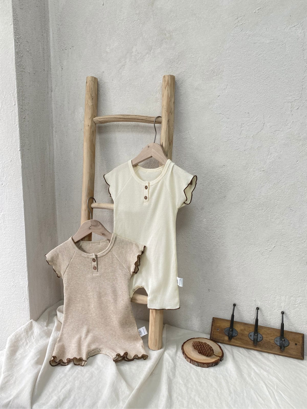 半袖ロンパース メロウフリル半袖ロンパース【mh0010001】