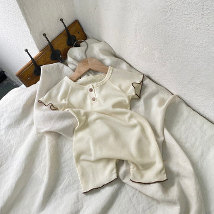 半袖ロンパース メロウフリル半袖ロンパース【mh0010001】