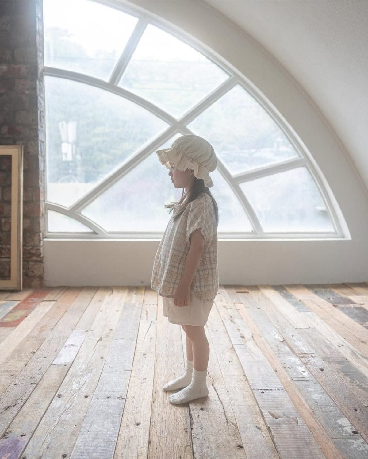 半袖シャツ・ブラウス レトロチェック半袖シャツブラウス【mh0010215】