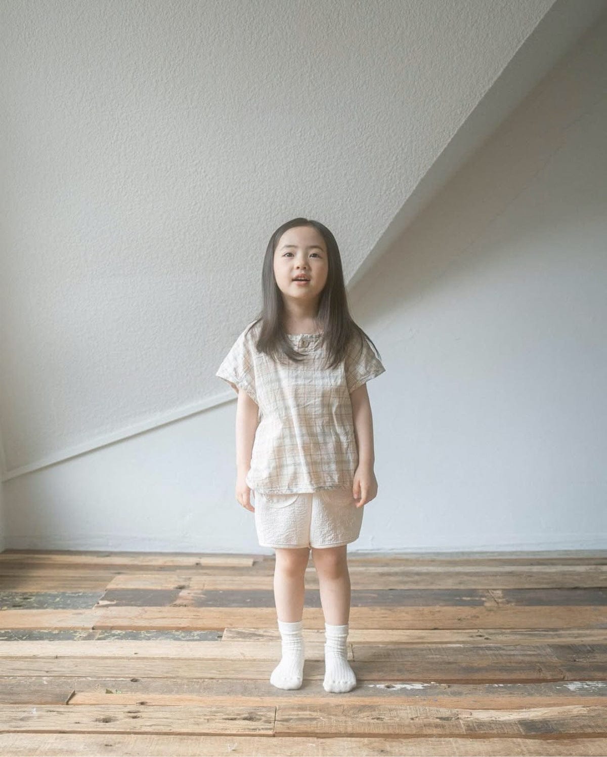 半袖シャツ・ブラウス レトロチェック半袖シャツブラウス【mh0010215】