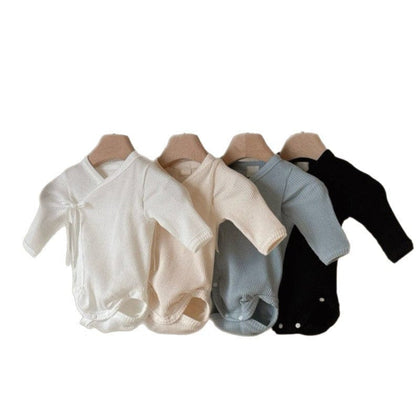 ロンパースセットアップ 長袖ベビー肌着ロンパース+足付きレギンスパンツ+うさ耳帽子セット【mh0010599】