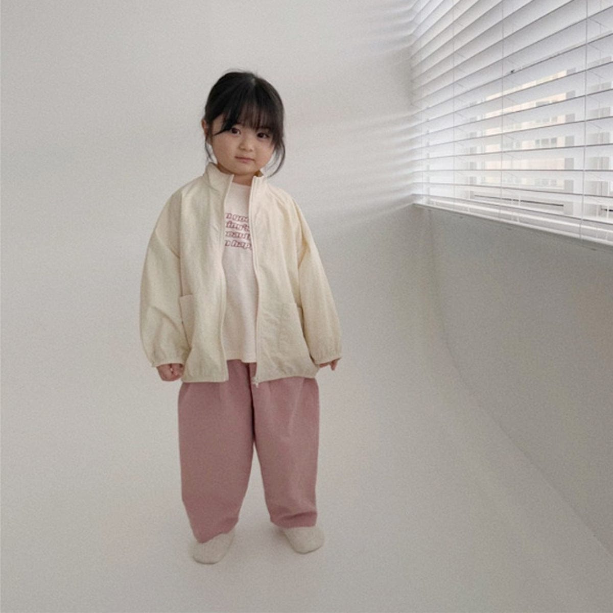 ショートコート・ジャケット・ジャンパー シンプルベーシックジップアップブルゾンジャケット【mh0010600】