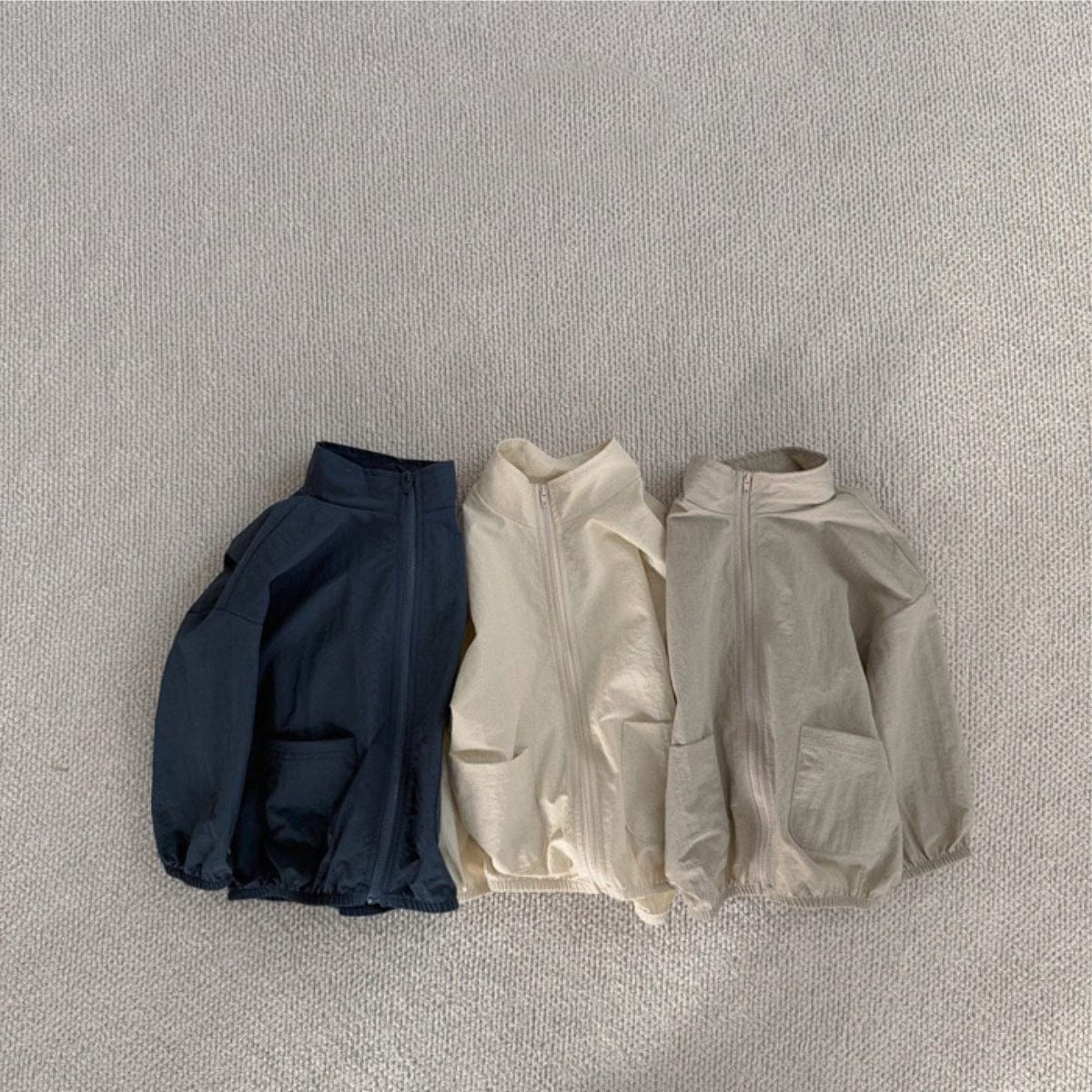 ショートコート・ジャケット・ジャンパー シンプルベーシックジップアップブルゾンジャケット【mh0010600】