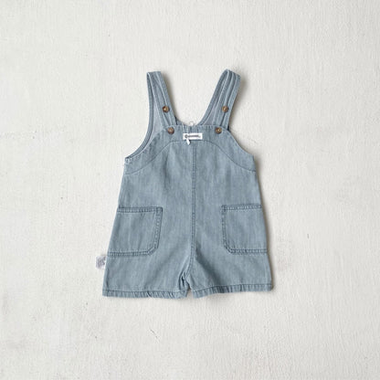 ノースリーブロンパース デニムノースリーブジャンプスーツ/ロンパース【mh0010605】
