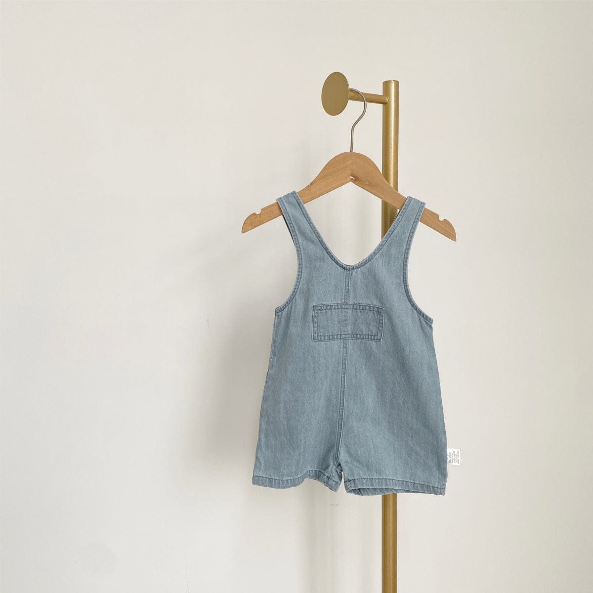 ノースリーブロンパース デニムノースリーブジャンプスーツ/ロンパース【mh0010605】