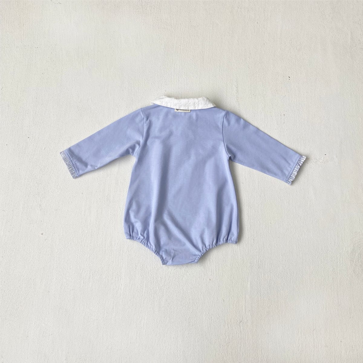 長袖ロンパース 丸襟長袖シャツロンパース【mh0010606】