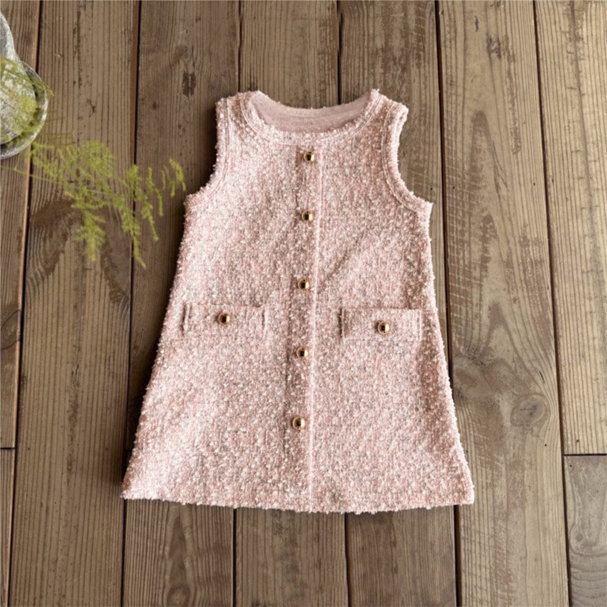 ノースリーブワンピース フロントリボンノースリーブワンピース【mh0010607】