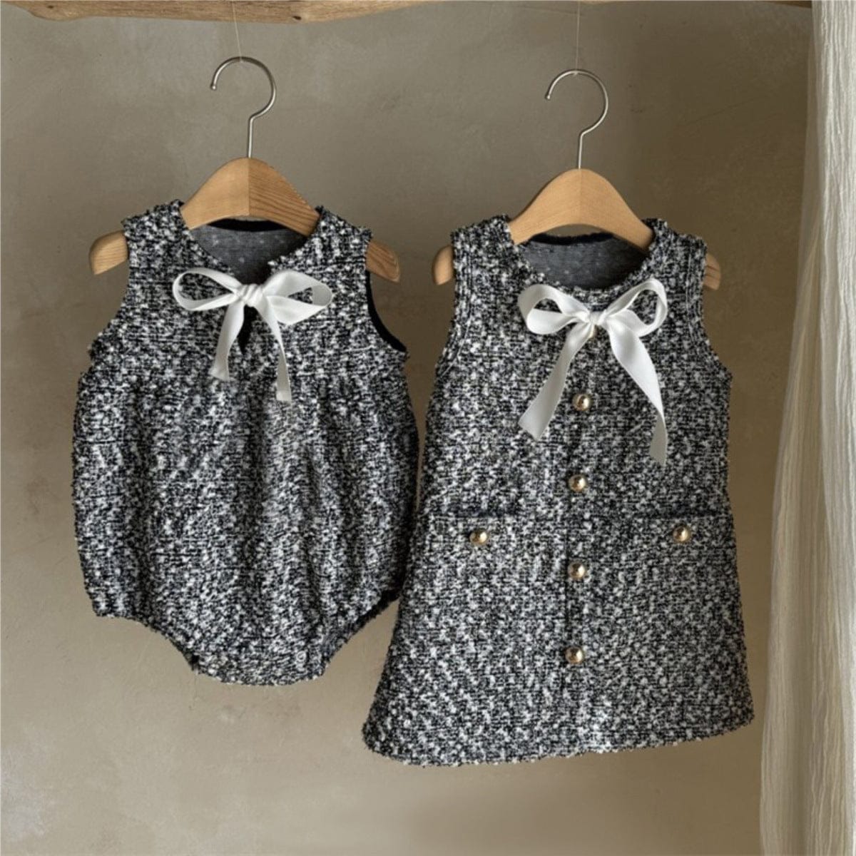 ノースリーブワンピース フロントリボンノースリーブワンピース【mh0010607】