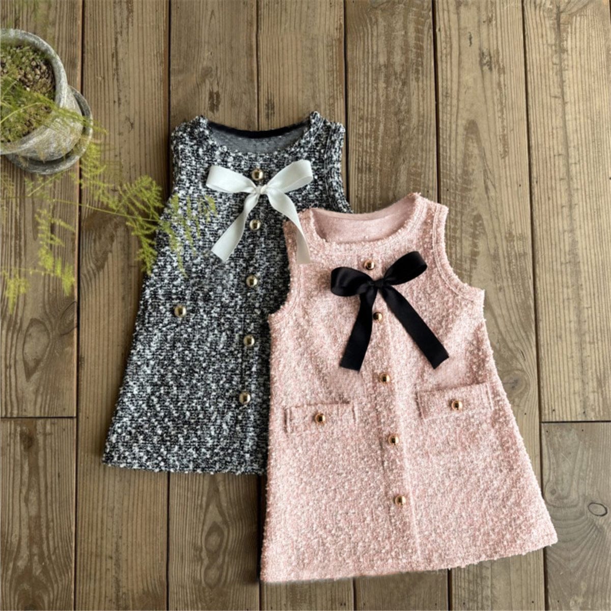 ノースリーブワンピース フロントリボンノースリーブワンピース【mh0010607】