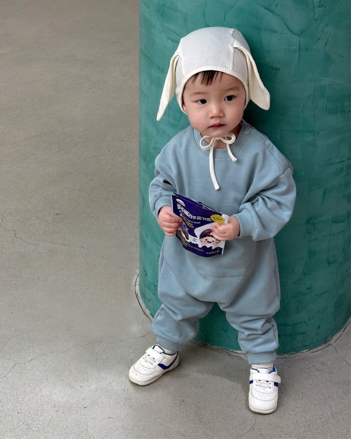 長袖ジャンプスーツ カンガルービッグポケット長袖ジャンプスーツロンパース【mh0010610】