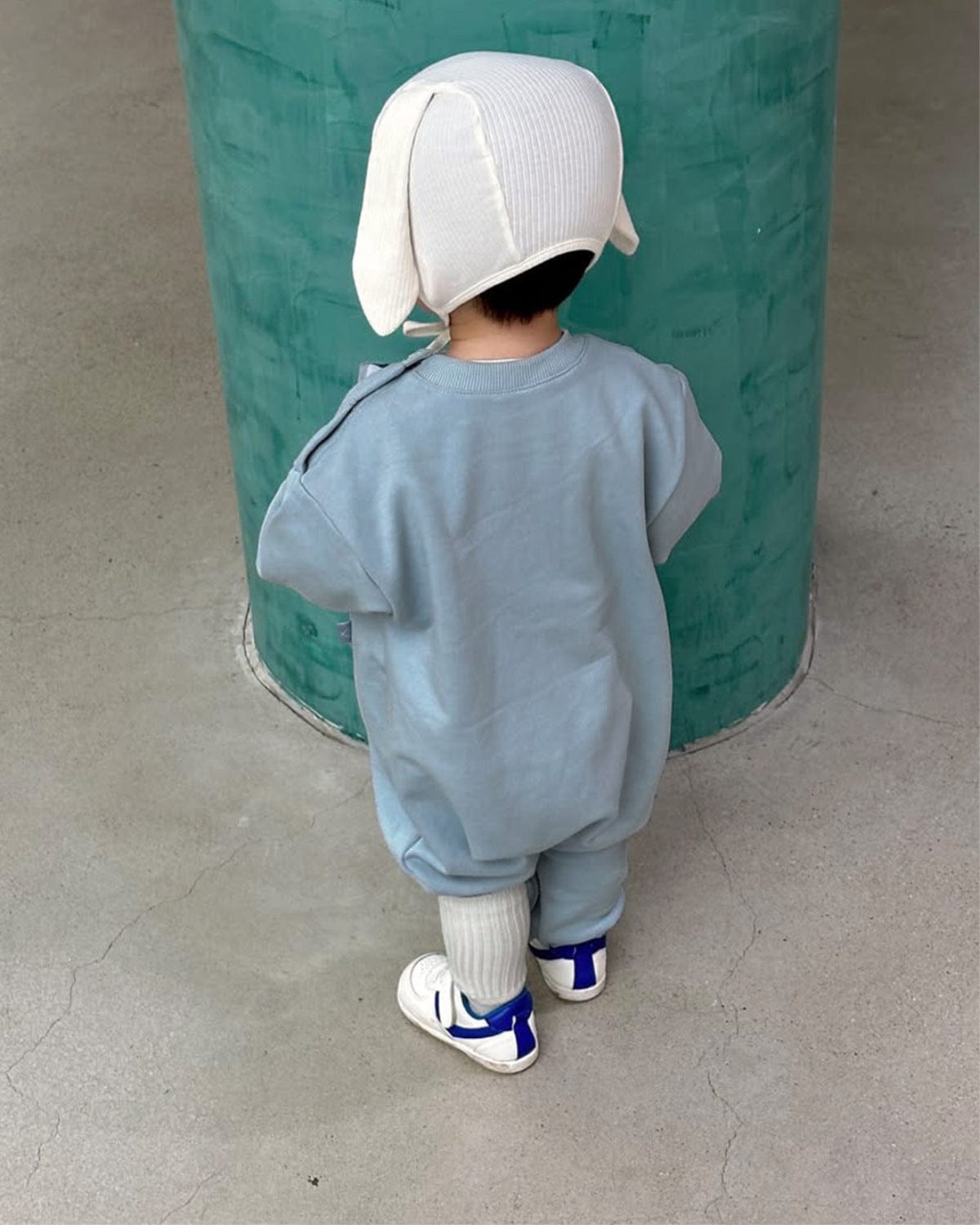 長袖ジャンプスーツ カンガルービッグポケット長袖ジャンプスーツロンパース【mh0010610】