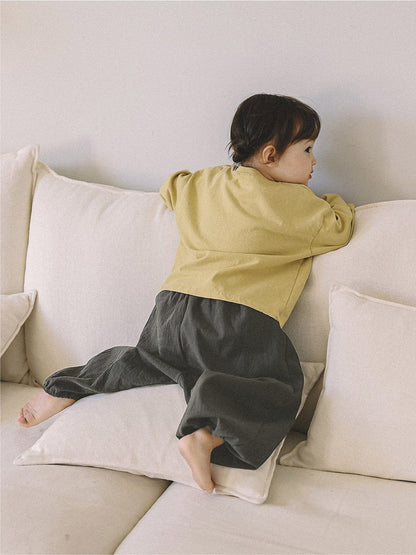 ロングパンツ・スウェットパンツ シンプルベーシックコットンハーレムパンツ【mh0010611】