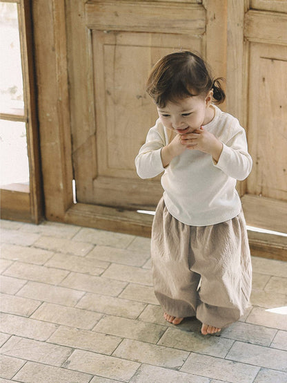 ロングパンツ・スウェットパンツ シンプルベーシックコットンハーレムパンツ【mh0010611】