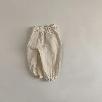 ロングパンツ・スウェットパンツ シアサッカーデイリーパンツ イージーパンツ【mh0011105】