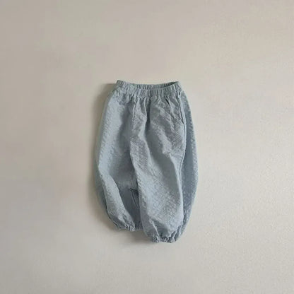 ロングパンツ・スウェットパンツ シアサッカーデイリーパンツ イージーパンツ【mh0011105】