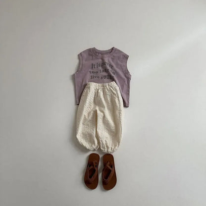 ロングパンツ・スウェットパンツ シアサッカーデイリーパンツ イージーパンツ【mh0011105】