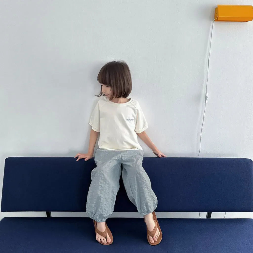 ロングパンツ・スウェットパンツ シアサッカーデイリーパンツ イージーパンツ【mh0011105】