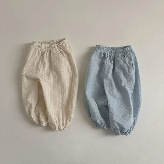 ロングパンツ・スウェットパンツ シアサッカーデイリーパンツ イージーパンツ【mh0011105】