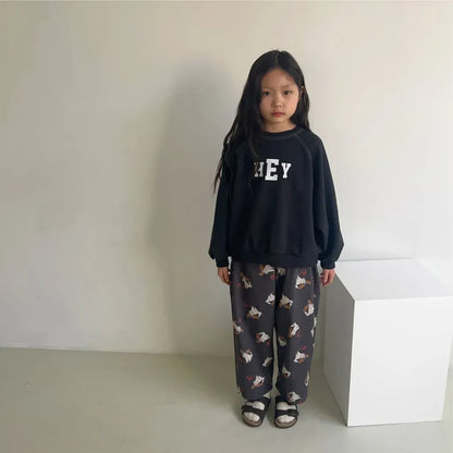 トレーナー・フーディ ロゴプリントクルーネックスウェットトレーナー【mh0011109】