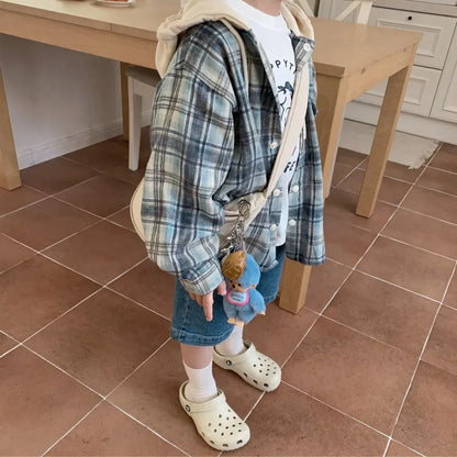 ショートコート・ジャケット・ジャンパー フード付きチェックシャツジャケット【mh0011112】