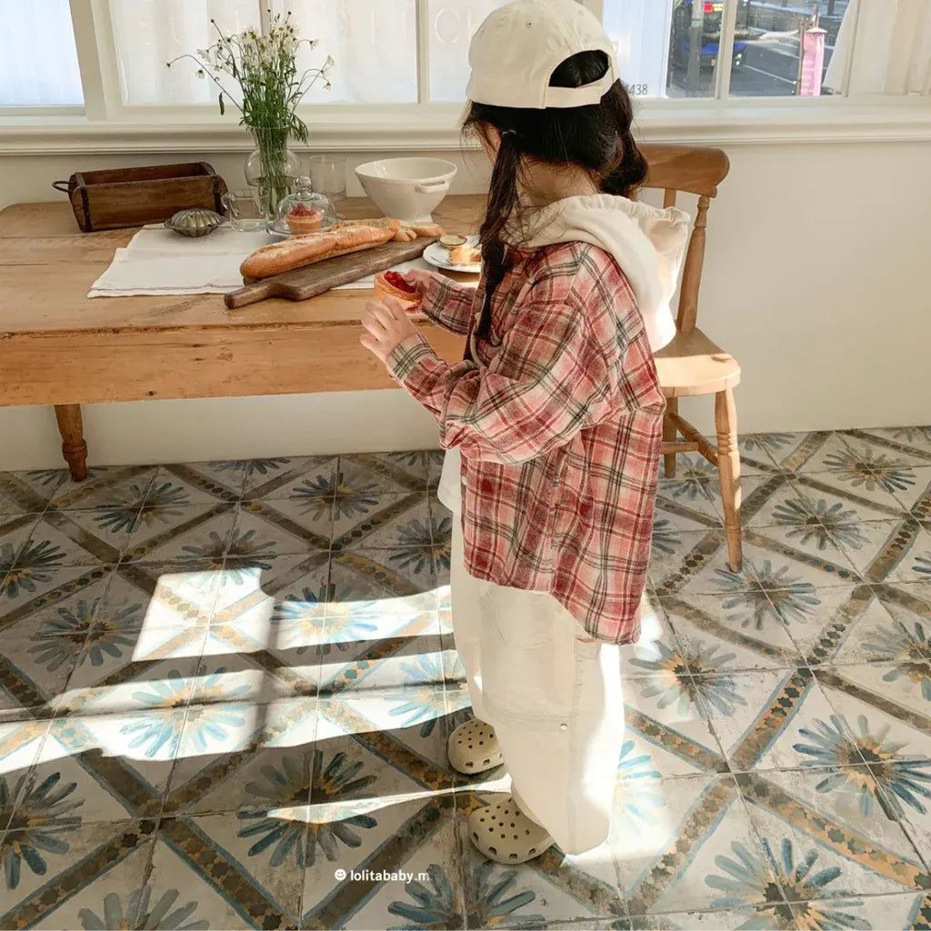 ショートコート・ジャケット・ジャンパー フード付きチェックシャツジャケット【mh0011112】